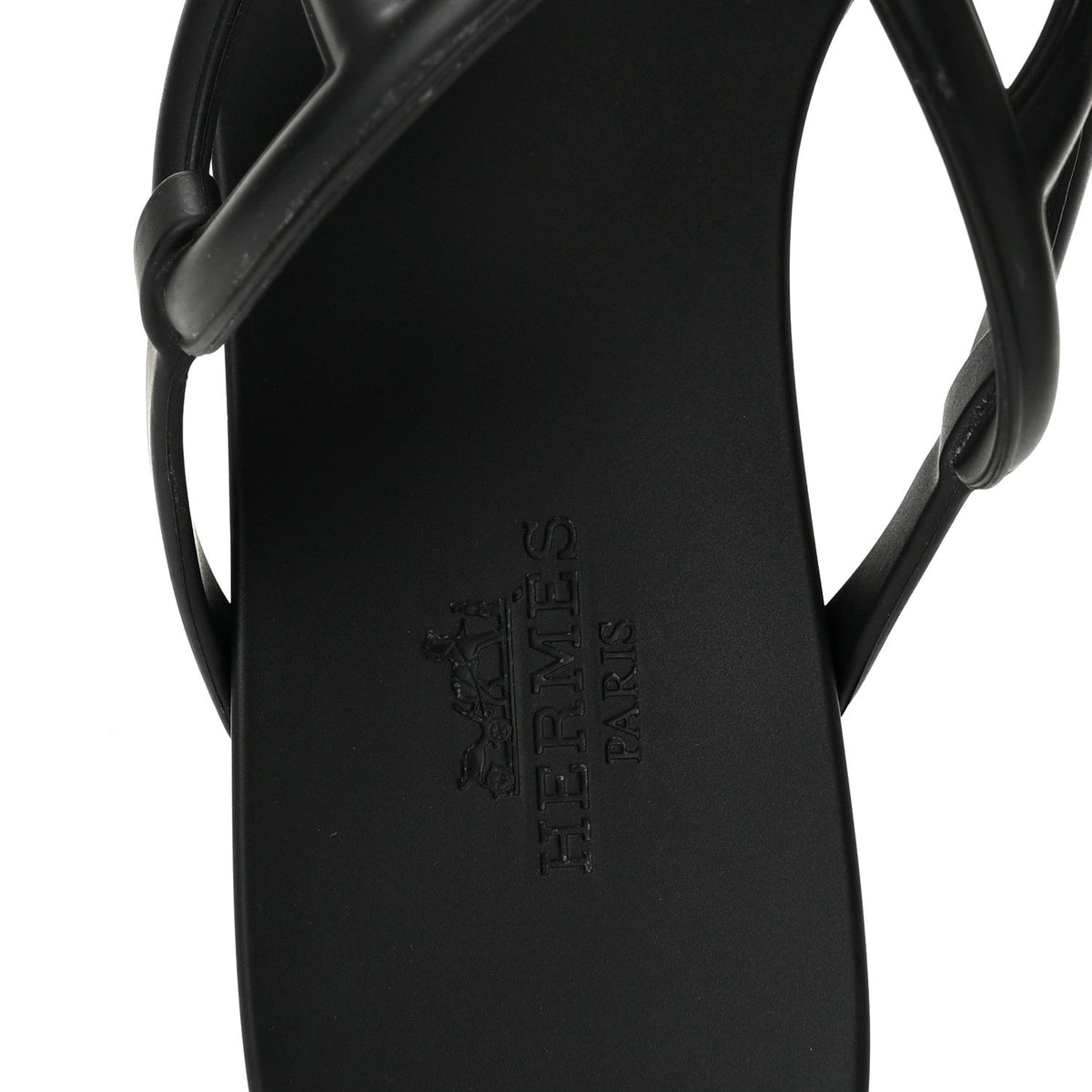Hermès Rubber Women's Egerie Sandals 36 Black
