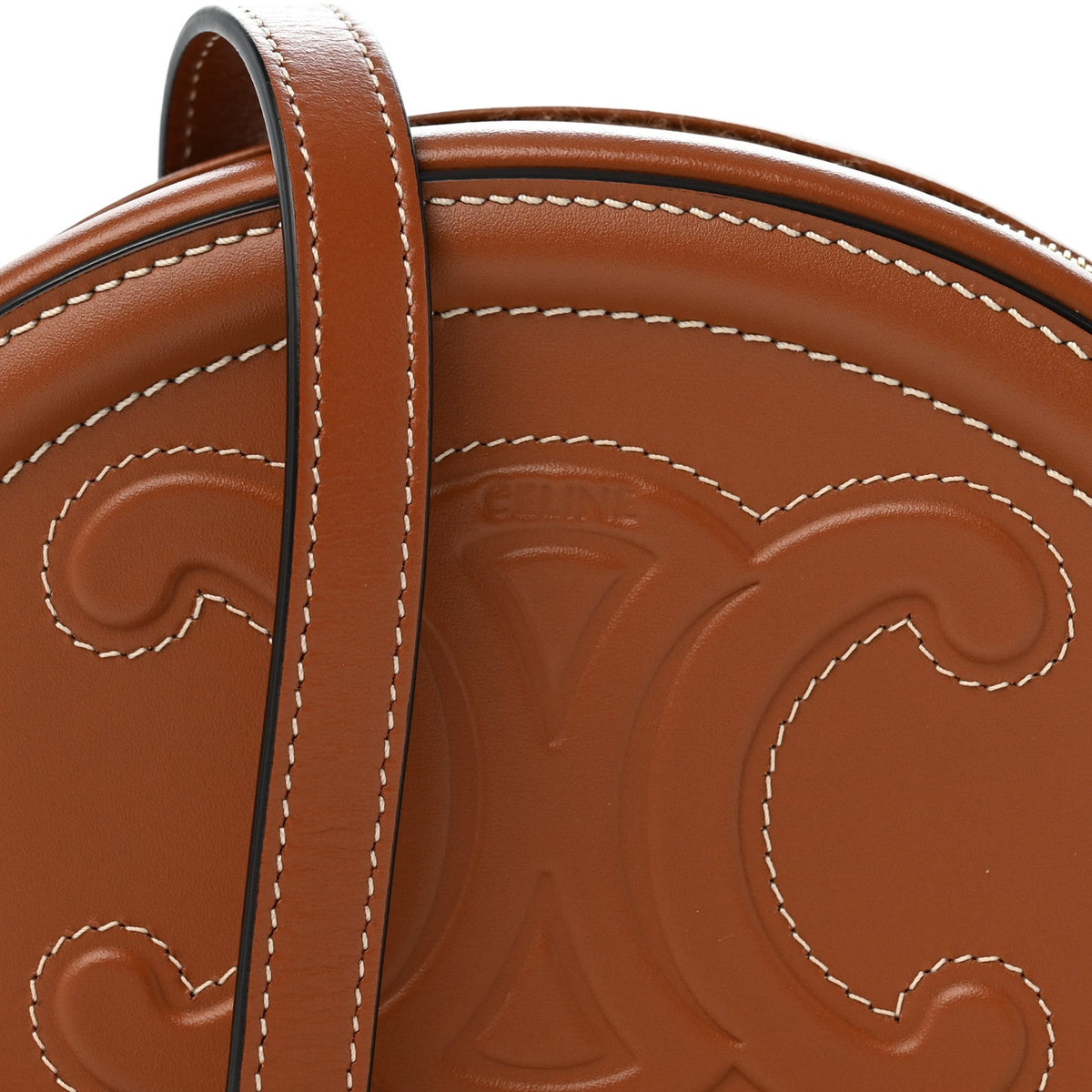 Small Calfskin Crossbody Bag - Tan
