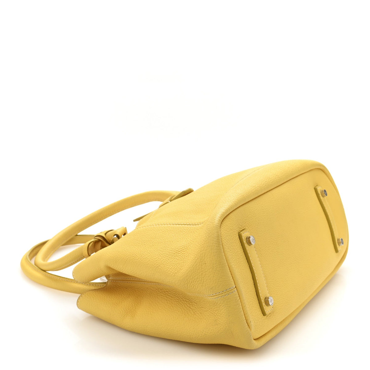 Calfskin Handbag - Yellow