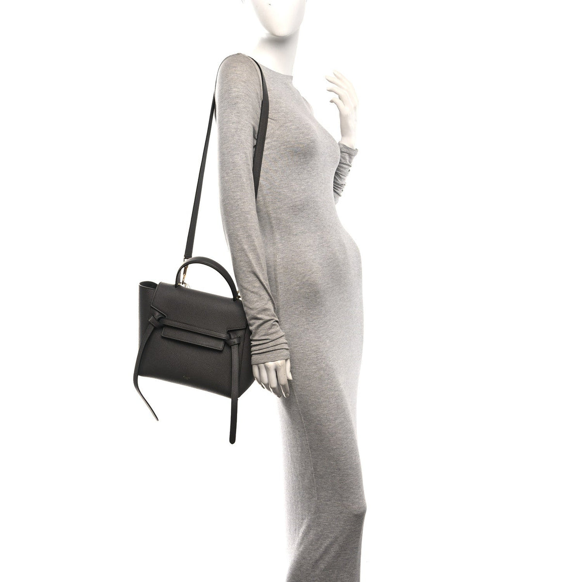 Calfskin Belt Bag - Grey