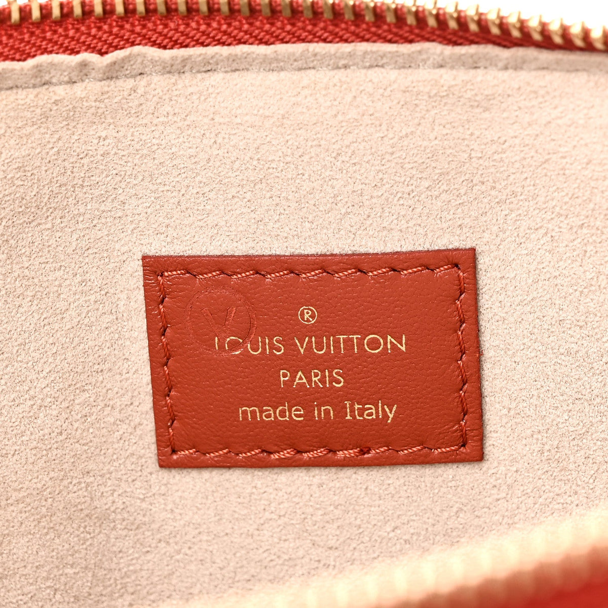 Lambskin Handbag - Brown