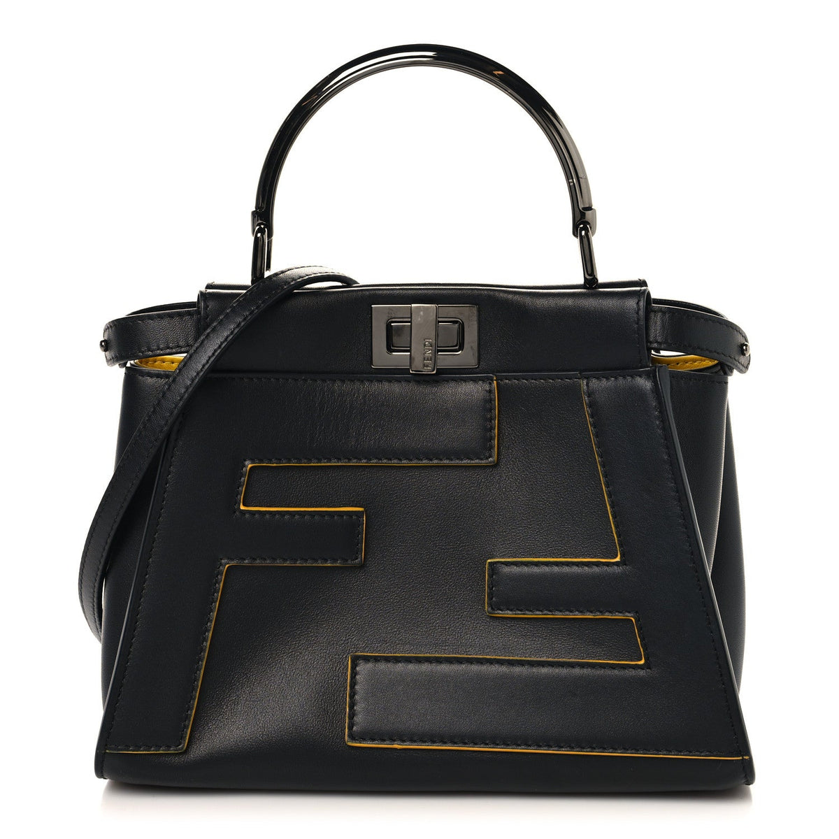 Mini Nappa Satchel Bag - Black