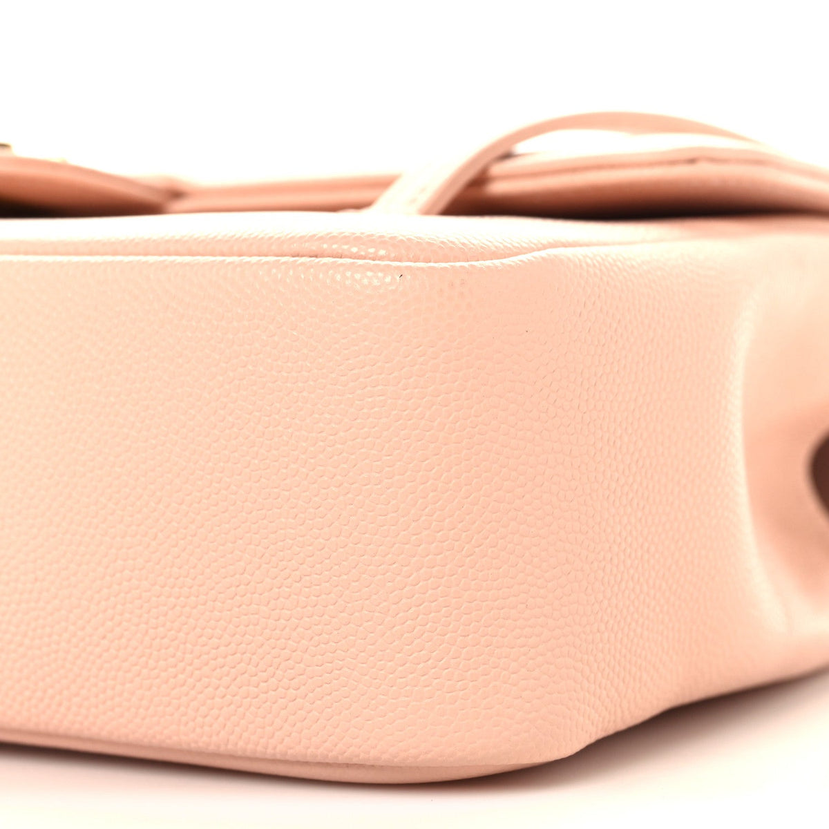 Small Caviar Flap Shoulder Bag - Pink