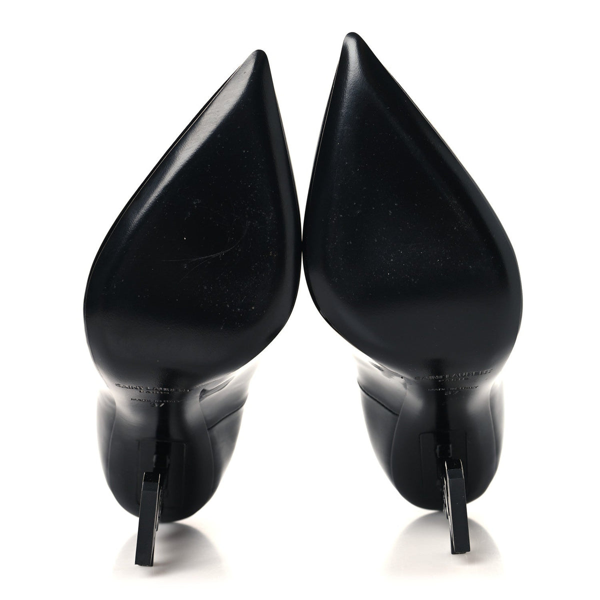 Saint Laurent Patent Women's Opyum 110 Pumps 37 Black