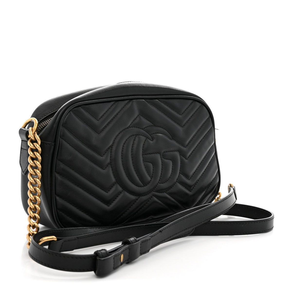 Small Calfskin Shoulder Bag - Black