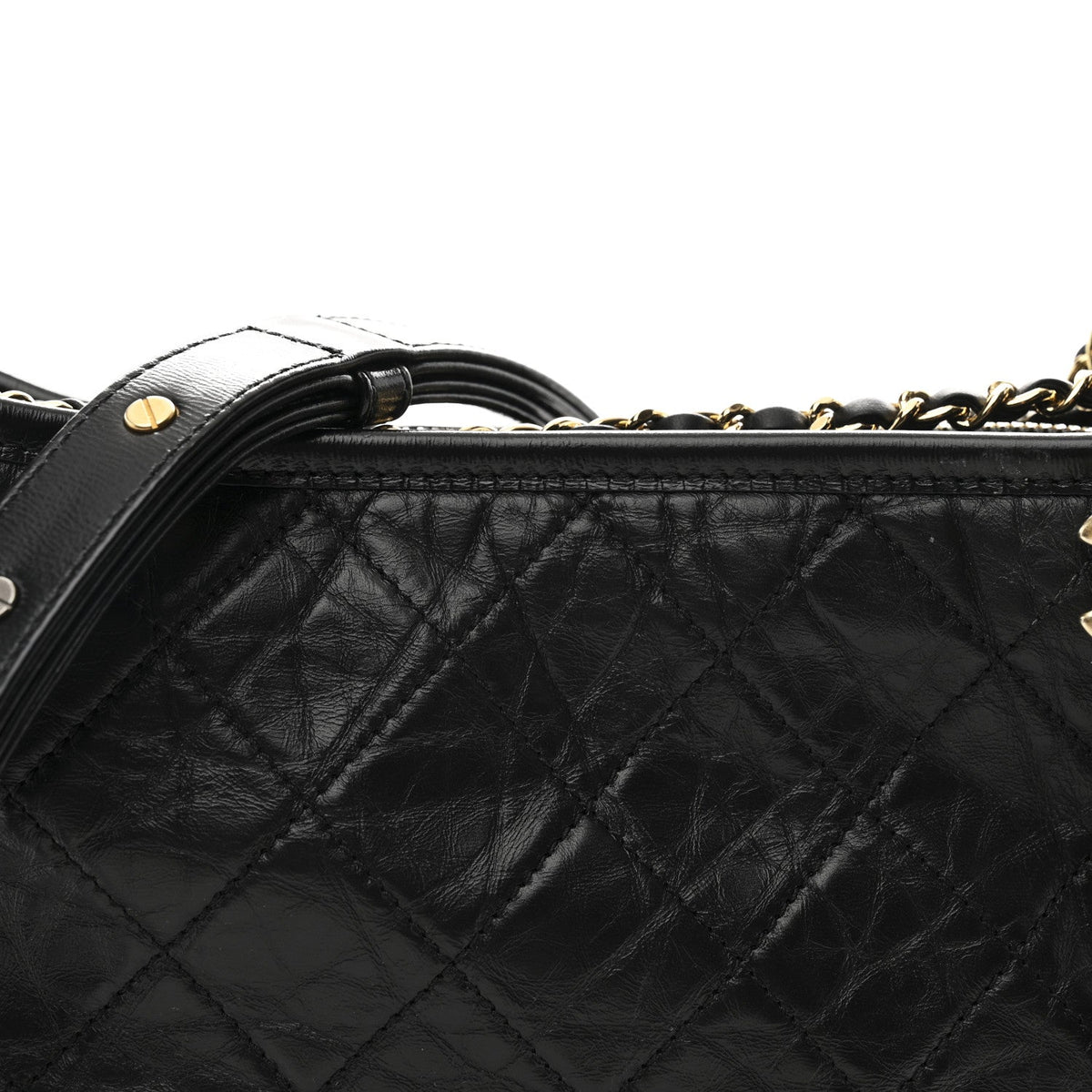 Medium Quilted Calfskin Hobo Bag - Black