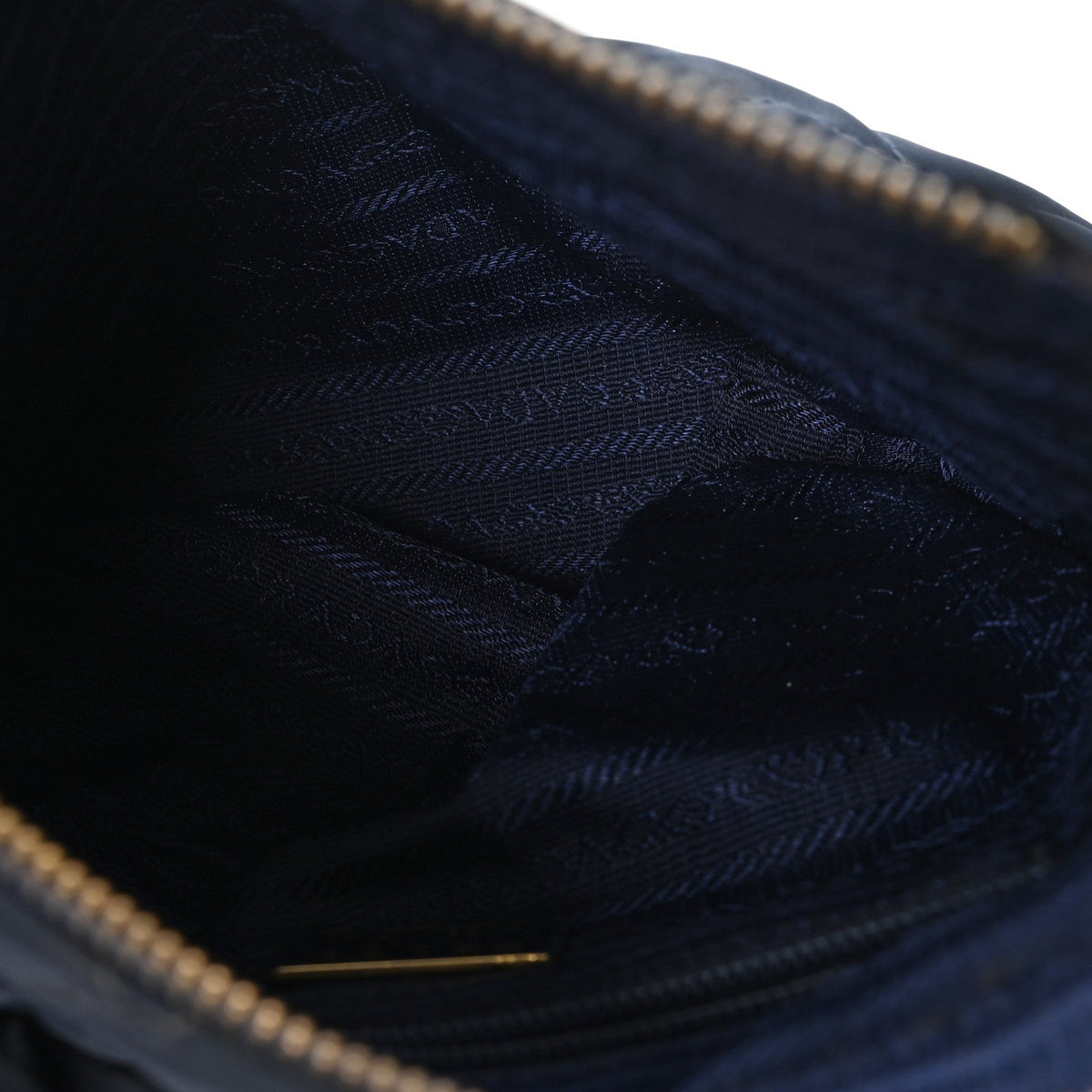 Quilted Nylon Shoulder Bag - Blue