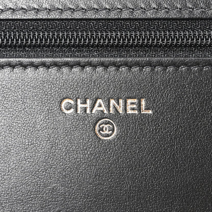 Maxi Quilted Calfskin Wallet Bag - Black