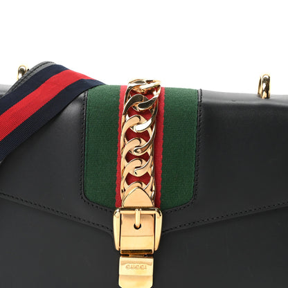 Small Calfskin Shoulder Bag - Black