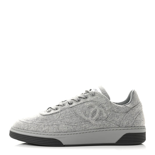 Wool Mixed Fibers CC Sneakers Light Grey
