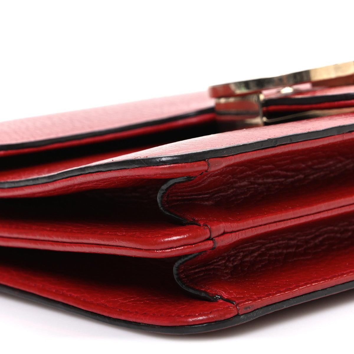 Small Calfskin Shoulder Bag - Red