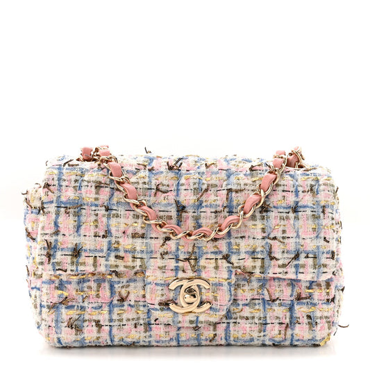Mini Quilted Flap Shoulder Bag - Tan