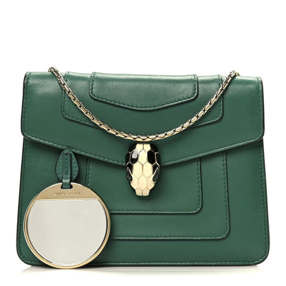 Small Calfskin Crossbody Bag - Green
