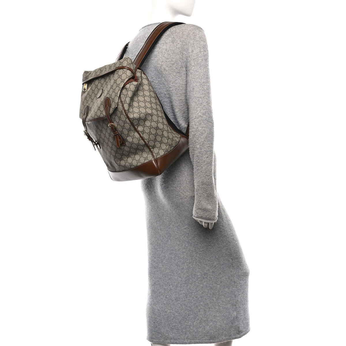 Medium Calfskin Backpack - Beige