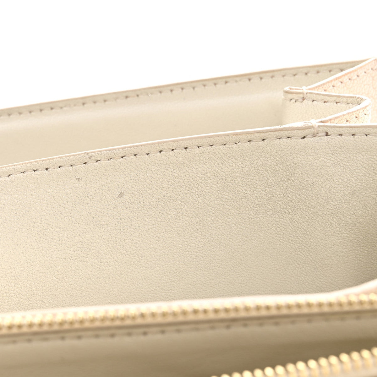 Medium Goatskin Flap Shoulder Bag - White