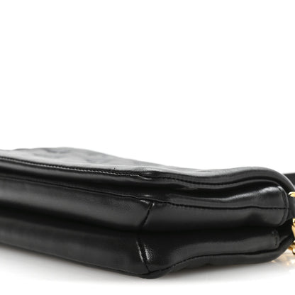 Lambskin Crossbody Bag - Black