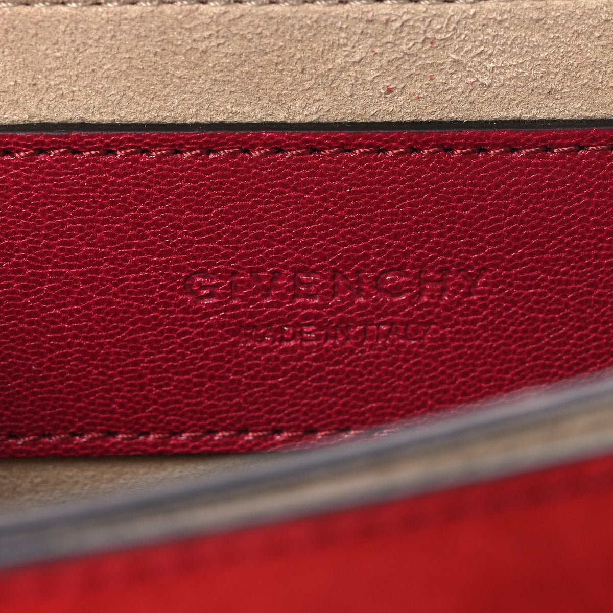 Mini Goatskin Shoulder Bag - Red