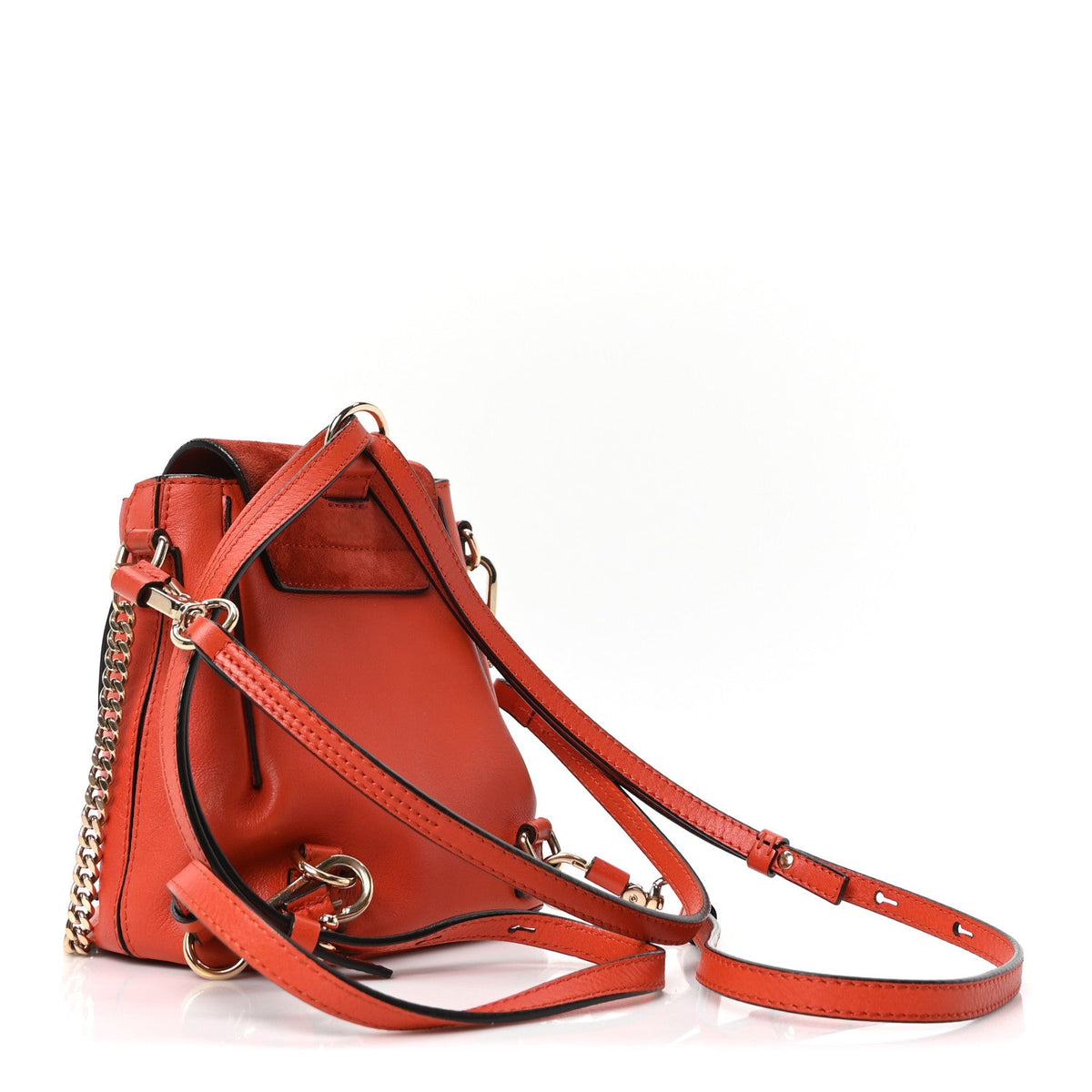 Mini Calfskin Suede Backpack - Red