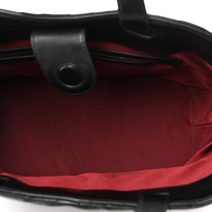 Medium Lambskin Tote Bag - Black