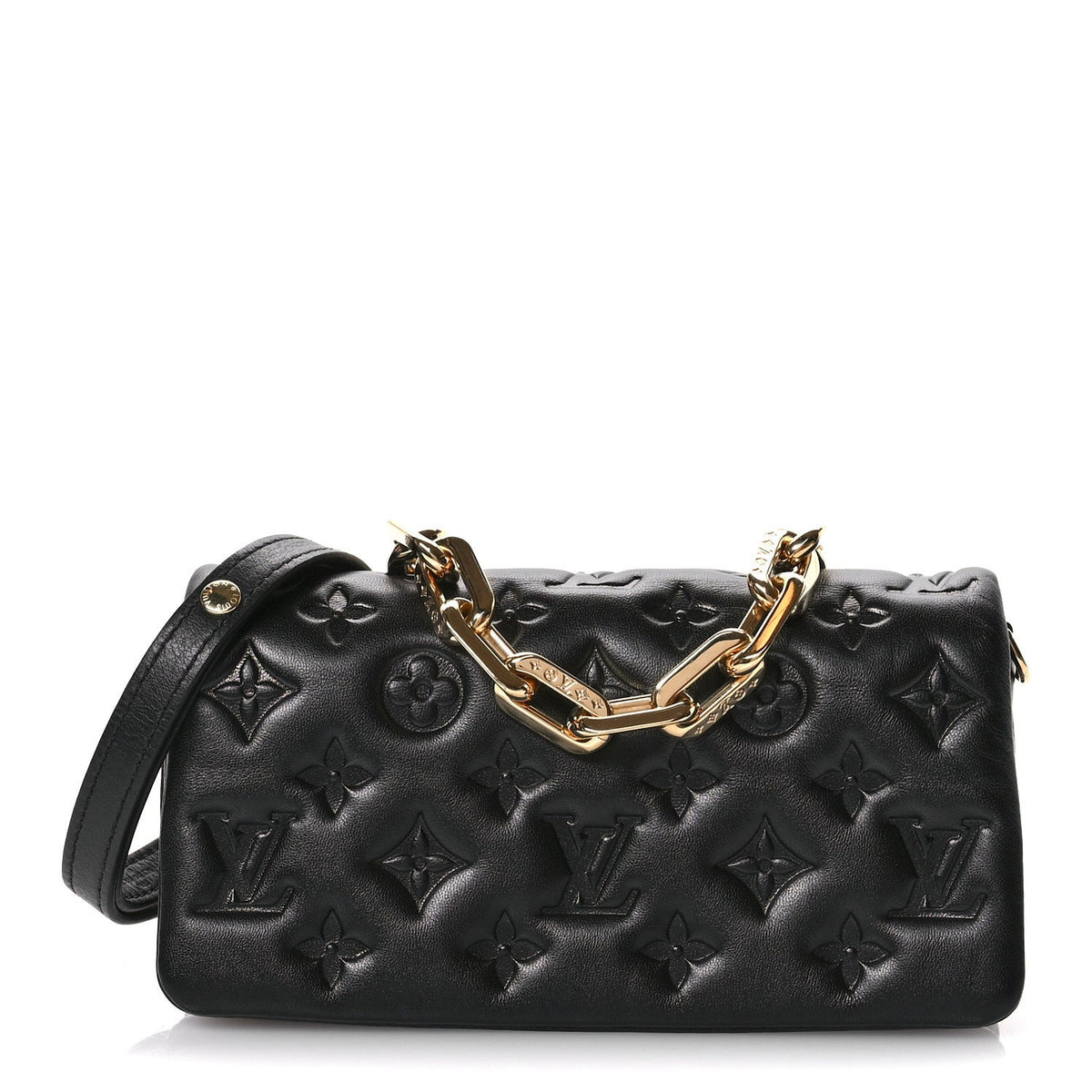 Lambskin Crossbody Bag - Black