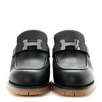 Hermes Calfskin Women's Flore 60 Mules 36 Black