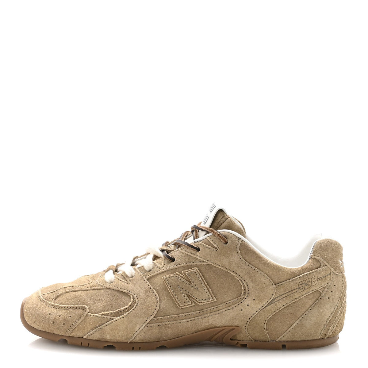 Miu Miux New Balance Suede Sl Sneakers Ecru
