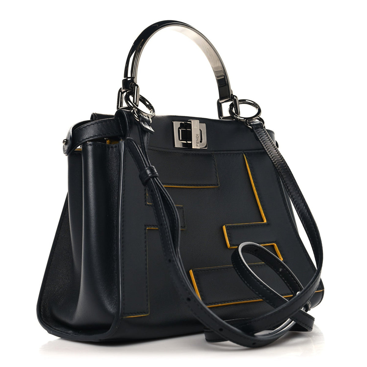 Mini Nappa Satchel Bag - Black