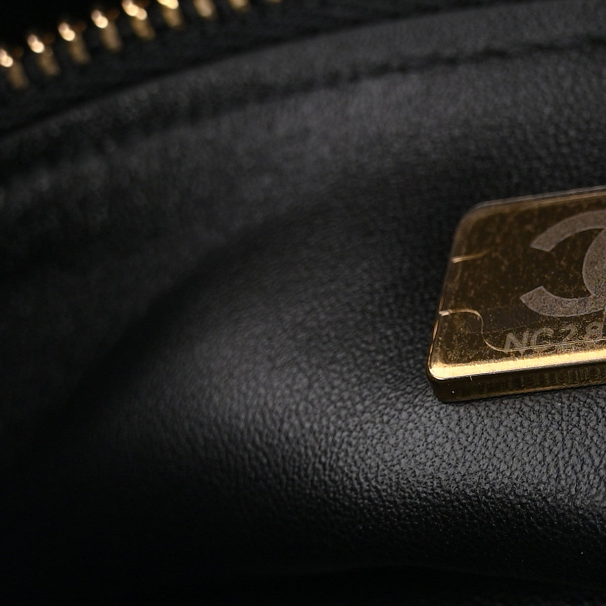 Small Calfskin Suede Flap Shoulder Bag - Black