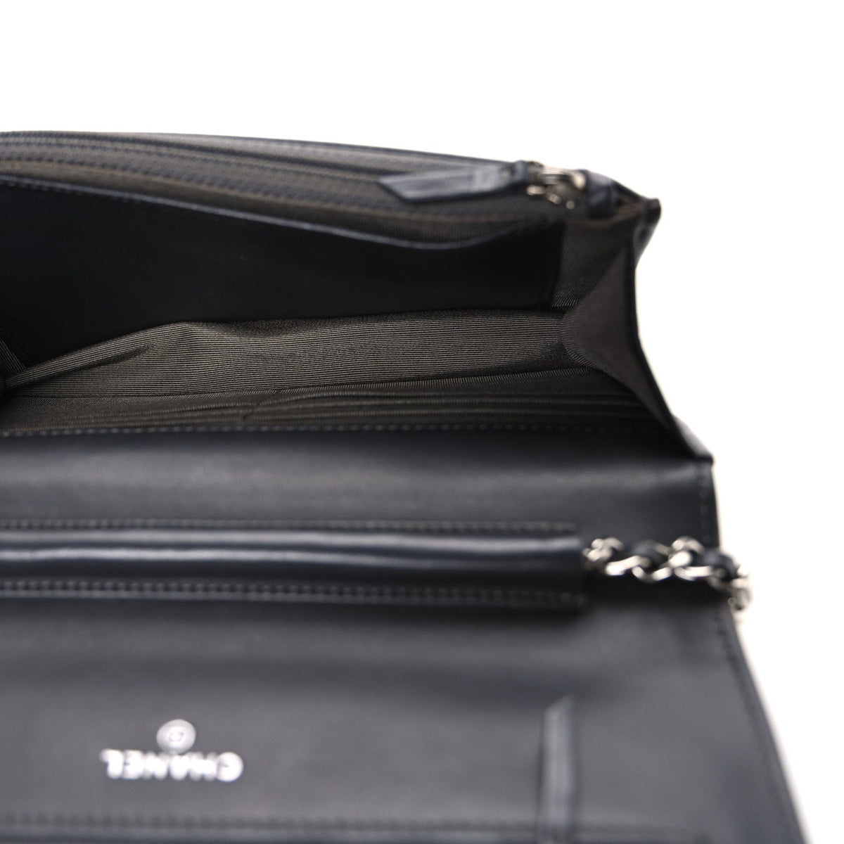 Quilted Lambskin Wallet Bag - Black