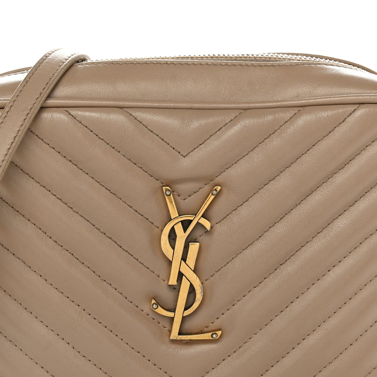 Calfskin Crossbody Bag - Beige