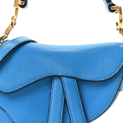 Goatskin Handbag - Blue