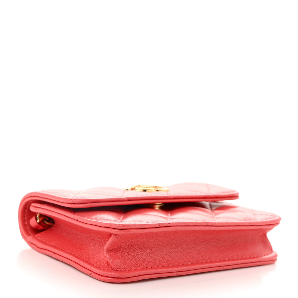 Quilted Lambskin Handbag - Pink