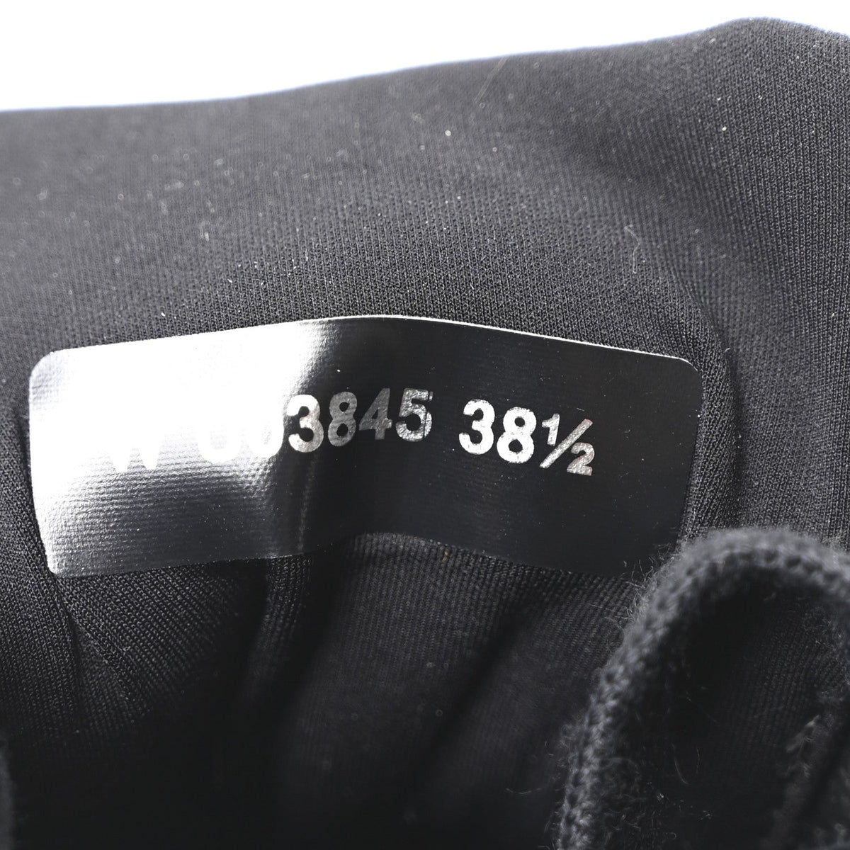 Chanel Lambskin Fabric Women's CC Uniform Sneakers 38.5 Black