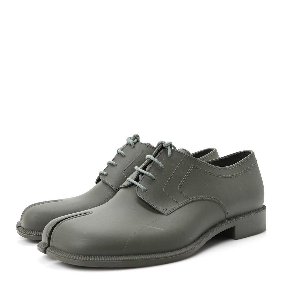 Maison Margiela PVC Tabi Lace-Ups Derby 41 Green