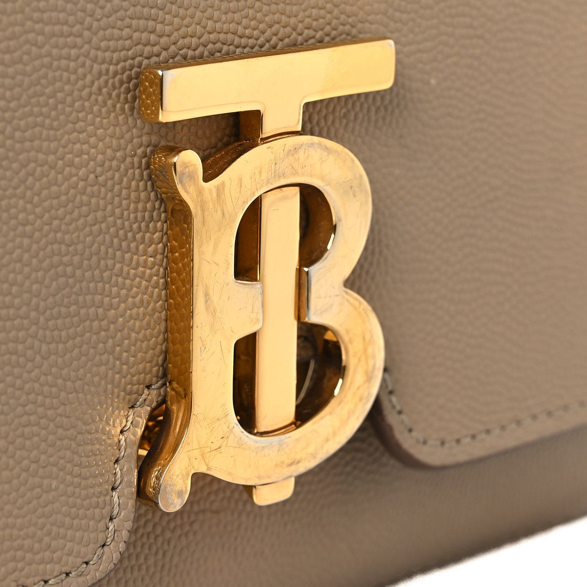 Small Calfskin Handbag - Beige