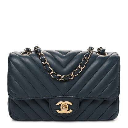 Mini Quilted Lambskin Flap Shoulder Bag - Tan
