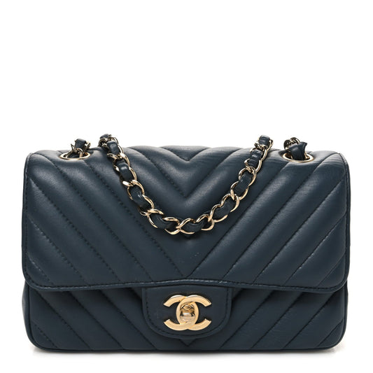 Mini Quilted Lambskin Flap Shoulder Bag - Tan