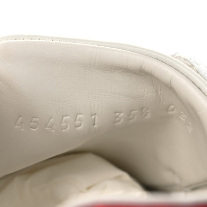 Gucci Calfskin Web Studded Arrow Ace Women's Sneakers White
