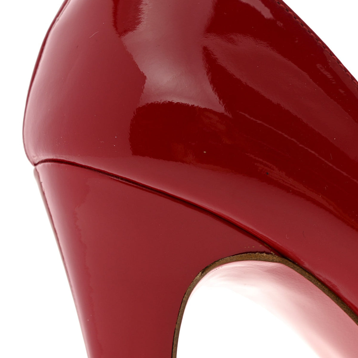 Christian Louboutin Patent Women's Rolando 120 Pumps 39 Loubi Red