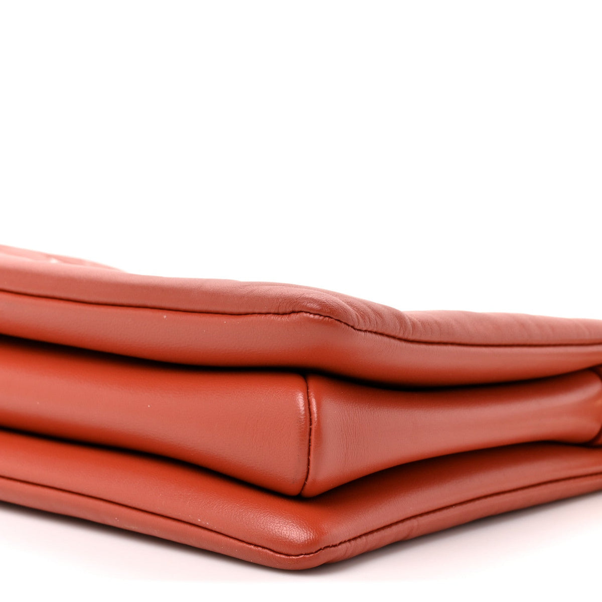 Lambskin Handbag - Brown