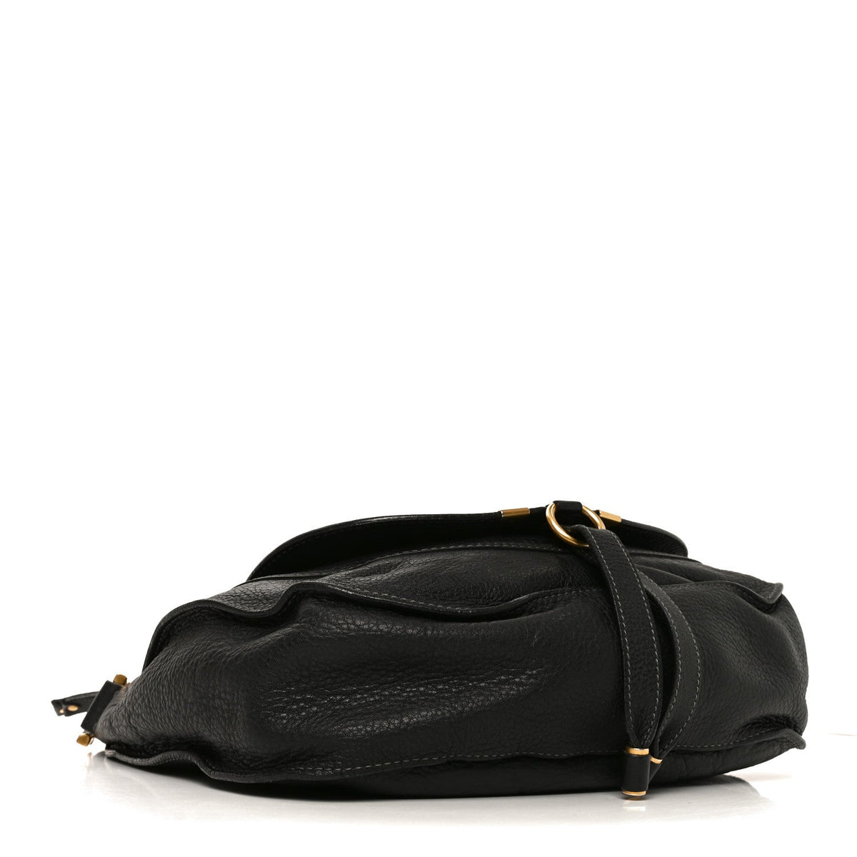 Medium Calfskin Hobo Bag - Black