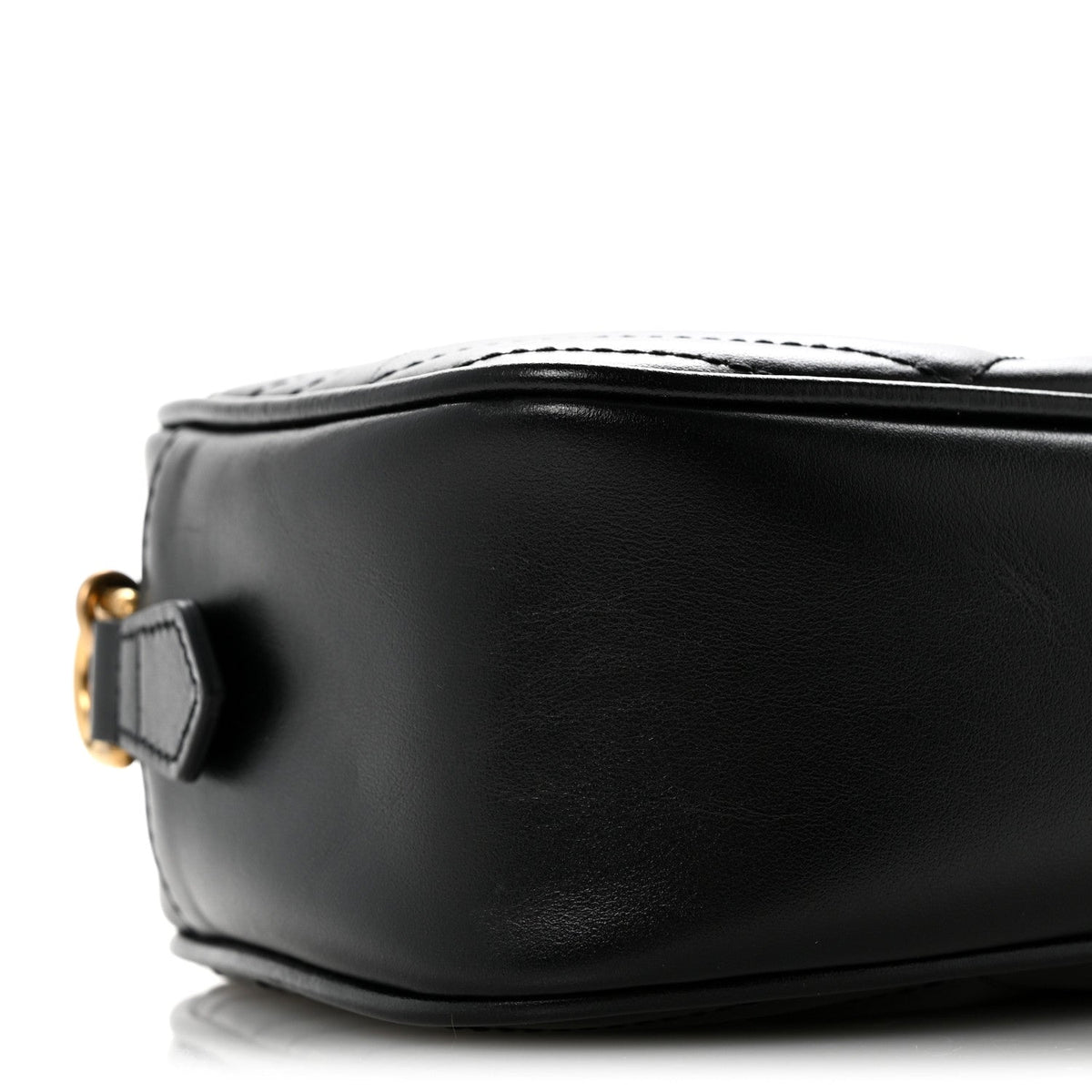 Small Calfskin Shoulder Bag - Black