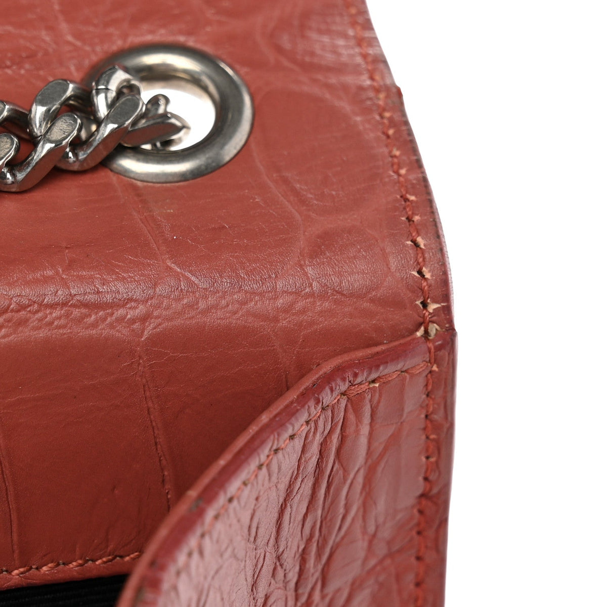 Medium Calfskin Satchel Bag - Pink