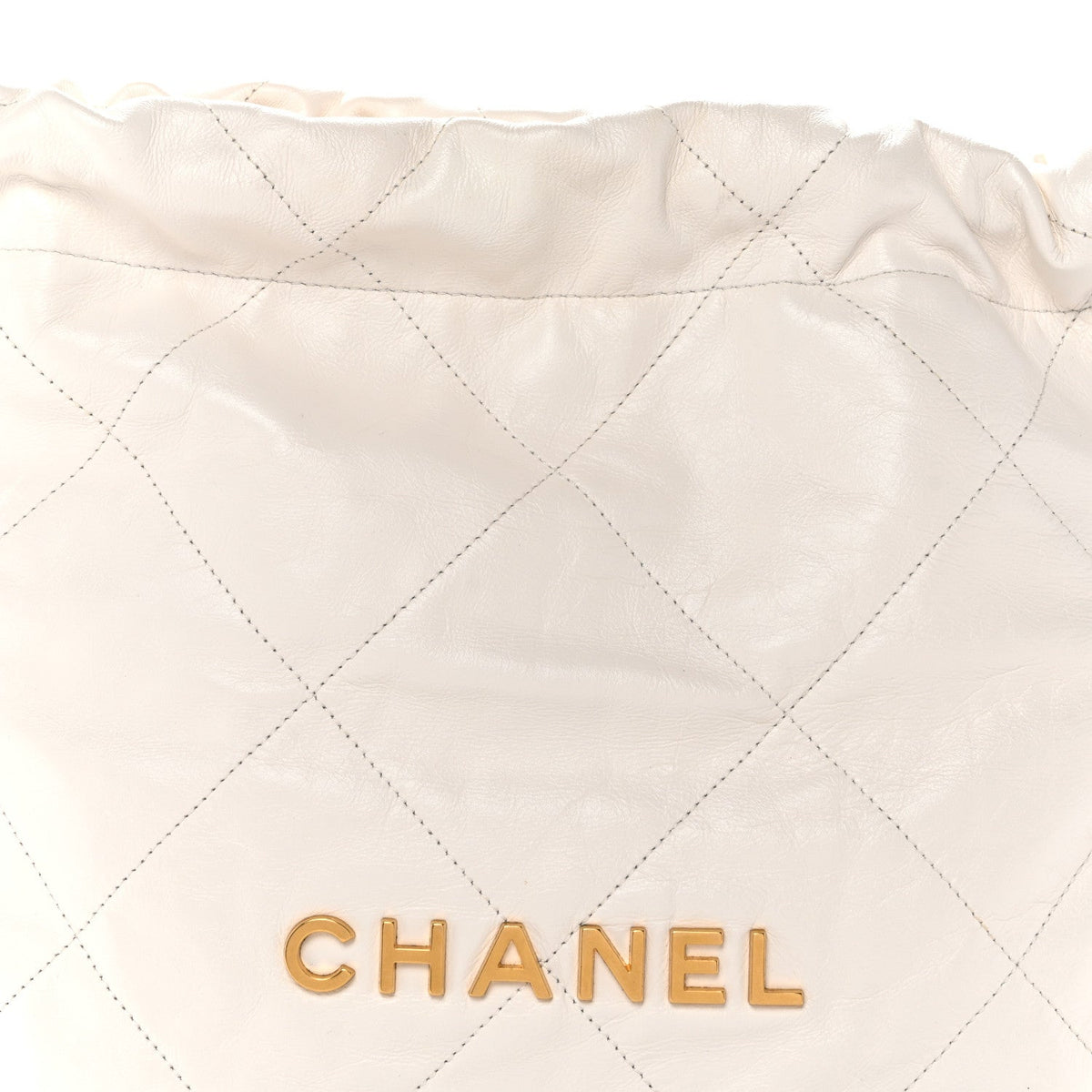 Small Quilted Calfskin Handbag - White