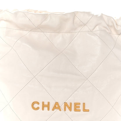Small Quilted Calfskin Handbag - White