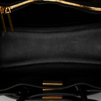 Mini Calfskin Handbag - Black