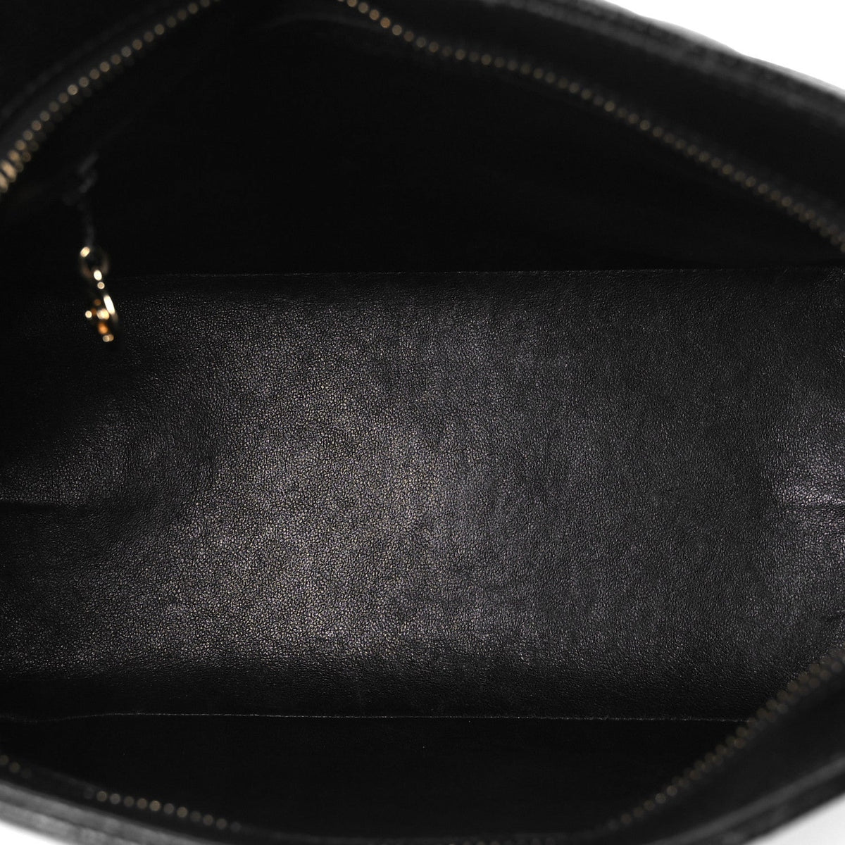 Quilted Caviar Tote Bag - Black