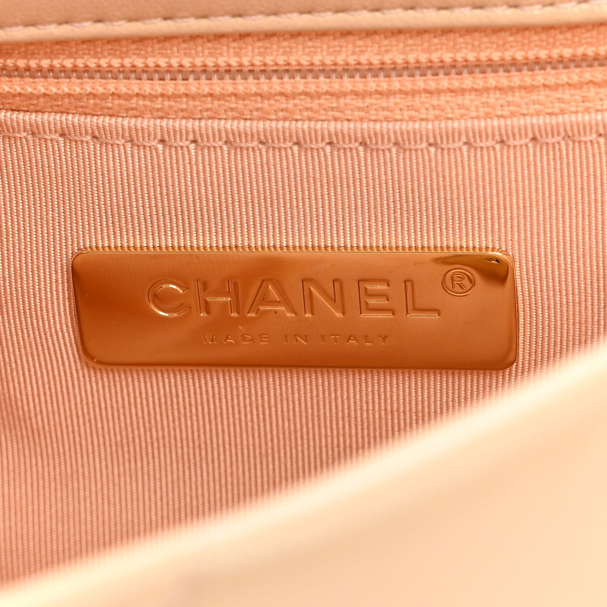 Medium Quilted Lambskin Flap Shoulder Bag - Beige