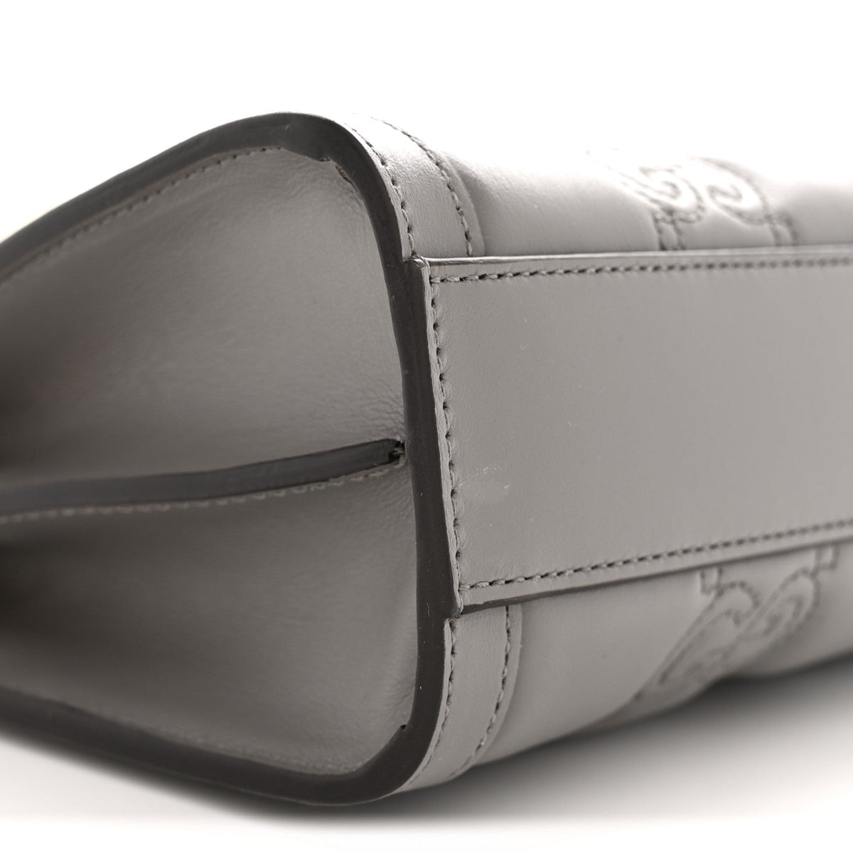 Small Calfskin Shoulder Bag - Grey