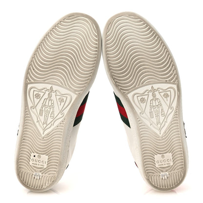 Gucci Calfskin Web Studded Arrow Ace Women's Sneakers White